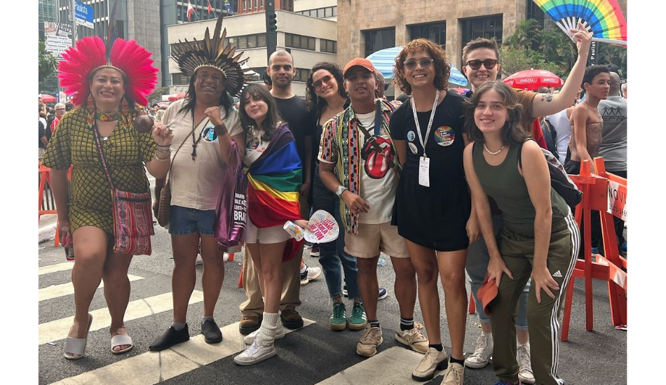 Rede Arandu e indígenas LGBTQIA+ na Parada do Orgulho de São Paulo