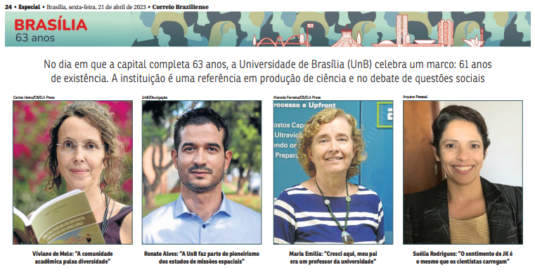 Correio Braziliense - Entre o humanismo e o saber. INCT Caleidoscópio.
