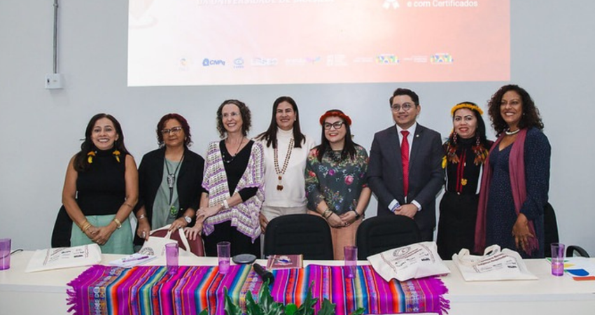 Seminário nacional reúne indígenas pesquisadoras de todos os biomas do Brasil na UnB. Eloy Terena, secretário executivo do MPI participa da mesa de abertura do evento organizado pelo INCT Caleidoscópio