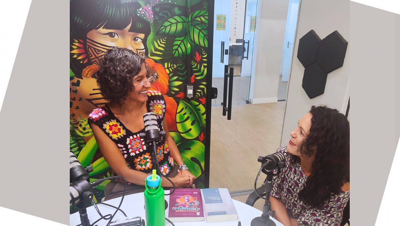Antropóloga Paula Balduíno de Melo visita sede do INCT Caleidoscópio e participa de gravação do podcast Menopausemos