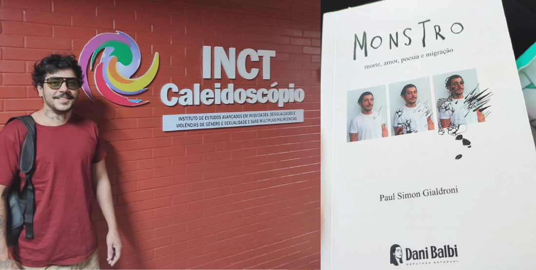 Paúl Simon Gialdroni visita INCT Caleidoscópio e compartilha experiências entre pesquisa, arte, ativismo e migração de pessoas LGBTQIA+