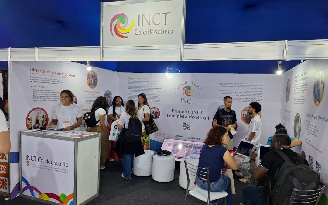 Imagem de divulgação da participação do INCT Caleidoscópio na 78ª Reunião Anual da SBPC, na Tenda Expo C&T.
